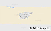 Classic Style Panoramic Map of Ha Lang, single color outside