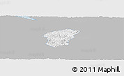 Gray Panoramic Map of Ha Lang, single color outside