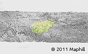 Physical Panoramic Map of Ha Lang, desaturated