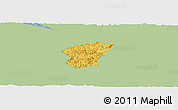 Savanna Style Panoramic Map of Ha Lang, single color outside