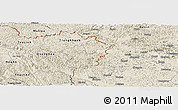 Shaded Relief Panoramic Map of Ha Lang