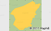 Savanna Style Simple Map of Ha Lang, single color outside