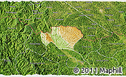Physical 3D Map of Ha Quang, satellite outside