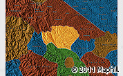 Political Map of Ha Quang, darken