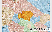 Political Map of Ha Quang, lighten