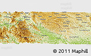 Physical Panoramic Map of Ha Quang