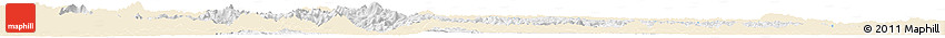 Classic Style Horizon Map of Cao Bang, single color outside