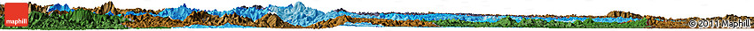 Political Shades Horizon Map of Cao Bang, darken