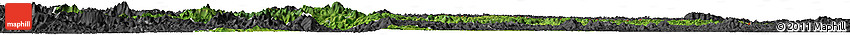 Satellite Horizon Map of Cao Bang, darken, desaturated
