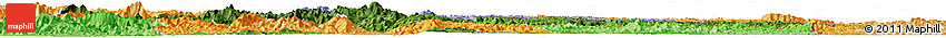 Satellite Horizon Map of Cao Bang, political shades outside