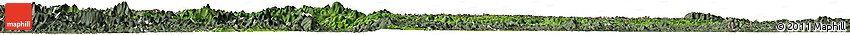 Satellite Horizon Map of Cao Bang, semi-desaturated