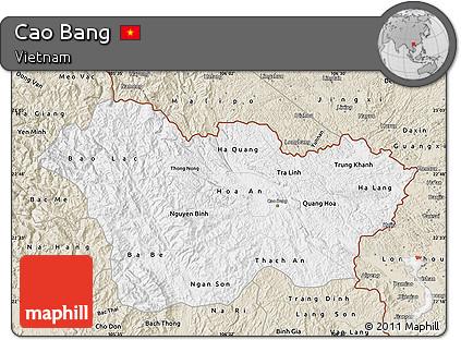 Classic Style Map of Cao Bang