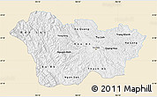 Classic Style Map of Cao Bang, single color outside