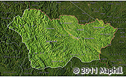 Satellite Map of Cao Bang, darken