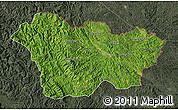 Satellite Map of Cao Bang, darken, semi-desaturated