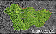 Satellite Map of Cao Bang, desaturated