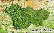 Satellite Map of Cao Bang, physical outside