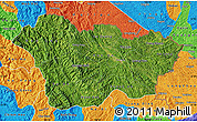 Satellite Map of Cao Bang, political outside