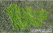 Satellite Map of Cao Bang, semi-desaturated