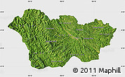 Satellite Map of Cao Bang, single color outside