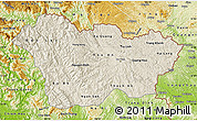 Shaded Relief Map of Cao Bang, physical outside