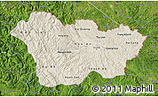 Shaded Relief Map of Cao Bang, satellite outside