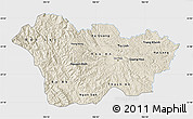 Shaded Relief Map of Cao Bang, single color outside