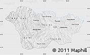 Silver Style Map of Cao Bang, single color outside