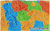 Political 3D Map of Ngan Son