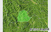 Political Map of Ngan Son, satellite outside