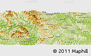 Physical Panoramic Map of Ngan Son