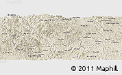 Shaded Relief Panoramic Map of Ngan Son