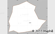 Gray Simple Map of Ngan Son, cropped outside