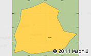 Savanna Style Simple Map of Ngan Son, cropped outside