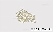 Shaded Relief 3D Map of Nguyen Binh, cropped outside