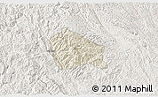 Shaded Relief 3D Map of Nguyen Binh, lighten