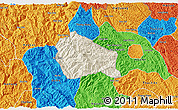Shaded Relief 3D Map of Nguyen Binh, political outside