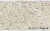 Shaded Relief 3D Map of Nguyen Binh