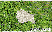 Shaded Relief 3D Map of Nguyen Binh, satellite outside