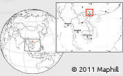 Blank Location Map of Nguyen Binh, within the entire country