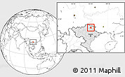 Blank Location Map of Nguyen Binh, highlighted country