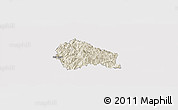 Shaded Relief Panoramic Map of Nguyen Binh, cropped outside