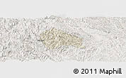 Shaded Relief Panoramic Map of Nguyen Binh, lighten