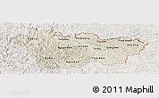 Shaded Relief Panoramic Map of Cao Bang, lighten