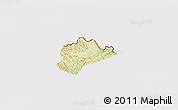 Physical 3D Map of Trung Khanh, cropped outside
