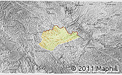 Physical 3D Map of Trung Khanh, desaturated
