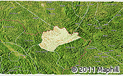 Physical 3D Map of Trung Khanh, satellite outside