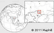 Blank Location Map of Trung Khanh