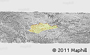 Physical Panoramic Map of Trung Khanh, desaturated