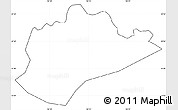 Blank Simple Map of Trung Khanh, cropped outside, no labels